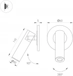 Встраиваемый спот SP-READER-NB-R60-3W Warm2700 (NI, 20 deg, 230V) (Arlight, IP20 Металл) 053087 (LED)