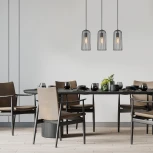 Подвесной светильник Escada Phoenix 10198/3S 3х60Вт Е27, металл, черный (220V, на проводе)