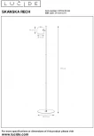 Торшер Lucide Skanska Rech 03749/03/96 (LED, 220V, IP44)