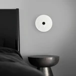 Светодиодный настенный светильник Eurosvet Thasos 40341 LED черный с мраморным рассеивателем (220V, круглые)