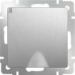 Розетка влагозащ. с зазем. с защит. крышкой и шторками (cеребряный рифленый) Werkel W1171209 (a051366)