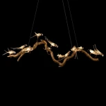 Подвесной светильник Loft It Voa 10378/1500P (LED, 220V, на тросе, ветки, птички)