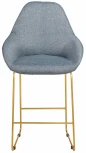 Стул полубар R-Home Kent Грей/Линк Золото