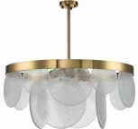 Люстра потолочная на штанге на штанге Bianco V000012 (12018/6R Brass)