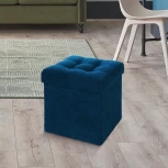 Пуфик Dreambag складной Синий Велюр 13258