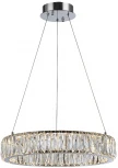 Подвесной светильник Newport 8240 8240/40 chrome (LED, 220V, хрусталь, на тросе, кольцо)