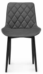 Стул Баодин велюр темно-серый / черный 502114 Woodville