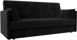 Диван-книжка Лига-018 (Черный/Велюр) Лига Диванов арт.117849
