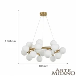 Подвесной светильник Arte Milano BA.55398.D700.G9.25 G (220V, на тросе, шарики)