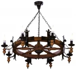 Подвесная люстра Velante 586 586-703-08 (220V, на цепи, подсвечник, свеча)