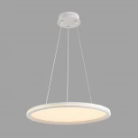 Умная люстра подвесная Alis Smart 8380/45L белый, металл/акрил с ПДУ и голосовым управлением LED 45W 3000-6500К 220V