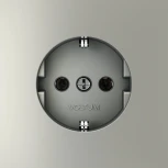 Розетка с заземлением (сталь) Voltum S70 VLS040105