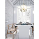 Подвесная люстра Favourite Quadratum 1948-4P (220V, на цепи, подсвечник, свеча)