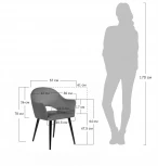 Стул Bruno зелёный Bradex Home RF 0362