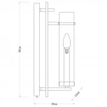 Бра Arte Lamp Hugo A1688AP-1CC (220V, выключатель)