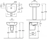Раковина Jacob Delafon Odeon Up E4737 56 см