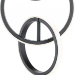 Бра Escada Relation 10230/SG LED 34W Black (регулировка яркости, пульт управления, круглые)