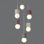 Подвесная люстра Mantra Galaxia 7703 (220V, подвески, на проводе, шарики, куб)