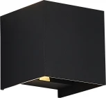 Настенный уличный светильник ST Luce Brik SL9513.401.01 черный/черный LED 1*10W (220V, куб, IP65)