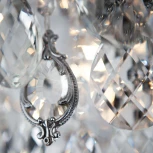 Потолочная люстра Eurosvet Crystal 10081/6 хром / прозрачный хрусталь