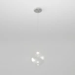 Подвесной светильник светодиодный Eurosvet WONDER со стеклянным плафоном 50231/1 LED прозрачный (220V, на проводе, шар)