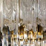 Подвесная большая люстра каскадная Glacier L05012.92 (220V, хрусталь, на цепи)