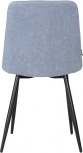 Стул обеденный DOBRIN CHILLY ROMBO (Серо-голубой Simple 26, основание черное) 006 ROMBO, цвет сиденья серо-голубой основания черный