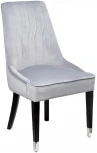 Обеденный стул Garda Decor ELEGANTE-2K-СЕР.ГОЛУБ-Riv80 (Черный/Серо-голубой)