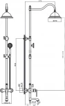 Душевая стойка Rush Flores FL0835-512