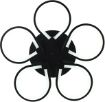 Потолочная светодиодная люстра с пультом и управлением смартфоном 120W Singl INNOVATION STYLE 83042 BLACK Natali Kovaltseva