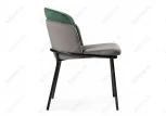 Стул Woodville на металлокаркасе Сиолим графитовый / изумрудный / черный глянец 494473