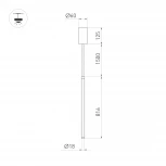 Подвесной светильник LED SP-JEDI-HANG-R18-10W Warm3000 (BK, 360 deg, 230V) (Arlight, IP20 Пластик) 039538
