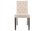 Обеденный стул Woodville Amelia dark walnut / fabric cream 11017