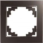 Рамка на 1 пост (коричневый) Stekker Катрин 39535
