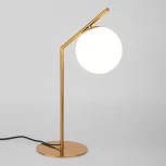 Интерьерная настольная лампа Eurosvet Frost 01082/1 латунь (220V, выключатель, шар)