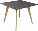 Стол R-Home Лунд квадратный 860*860 Мрамор Графит