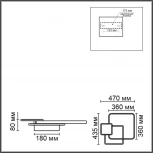 Потолочная люстра светодиодная Lumion Goldy 6574/72CL черный, золотая патина/черный, золотая патина/металл/акрил, металл LED 72W 220V