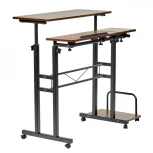 Стол многофункциональный Shuttle 80х58х80-130см, светлое дерево, белый