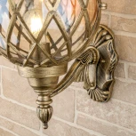 Настенный фонарь уличный Elektrostandard Sirius U черное золото (220V, IP44)