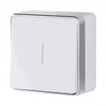 Выключатель одноклавишный с подсветкой Gallant (белый) Werkel W5010101 (a051578)