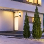 Уличный настенный светильник Escada 30003 30003W/01 E27*40W IP44 Dark grey (220V, круглые)