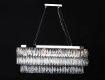 Подвесной светильник каскадный Newport 10120 10128+6/S (220V, хрусталь, на тросе)