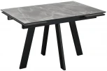Стол обеденный DikLine WINGS Фаерстоун (серый),Черный, Черный