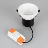 Светильник встраиваемый LED MS-VOLCANO-BUILT-R95-15W Warm3000 (WH, 38 deg, 230V) (Arlight, IP20 Металл) 035441