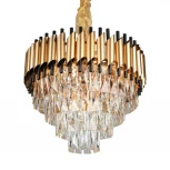 Подвесная люстра Omnilux 819 OML-81903-12 (220V, хрусталь, на цепи, круглые)