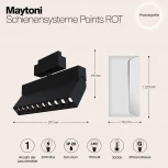 Трековый светильник Points S35 3000K 20Вт 24° LED (магнитный) Maytoni Technical TR015-2-20W3K-B