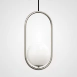 Подвесной светильник Matthew Mccormick Hoop 40 Silver Mila Pendant ImperiumLoft Hoop-B01 (179965-22) (220V, на проводе, шар)