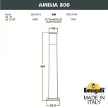 Наземный светильник Fumagalli Amelia DR2.575.000.BYF1R (220V, круглые, IP55)