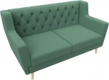 Диван кухонный прямой Брайтон 2 Люкс (Зеленый/Рогожка) Лига Диванов арт.123183