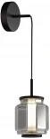 Подвесной светильник Odeon Light Jam 5408/5L черный/дымчатый/металл/стекло/акрил LED 5W 3000K 304Лм (220V, на проводе, круглые)